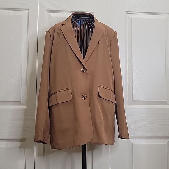PAPERMOON Cinnamon Lightweight Oversized Blazer Size Small - Picture 3 of 8